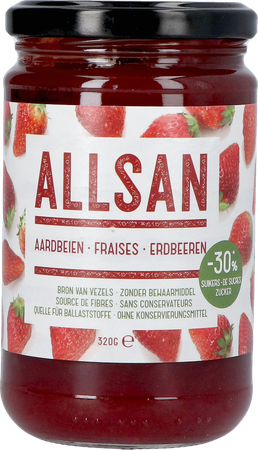 Allsan Broddbeleg Aardbei 320g Revogan 1