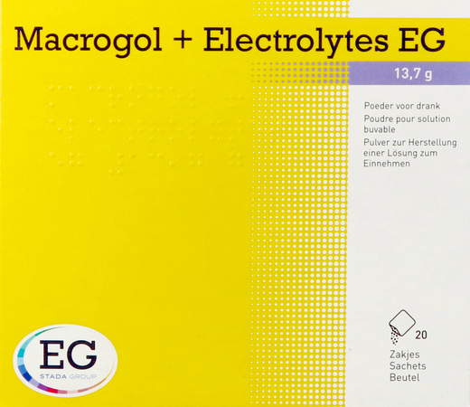 Macrogol+Electrolytes EG 13,7G Pdr Sach 20 2