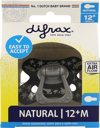 Difrax Fopspeen Natural12m+ Boy 11