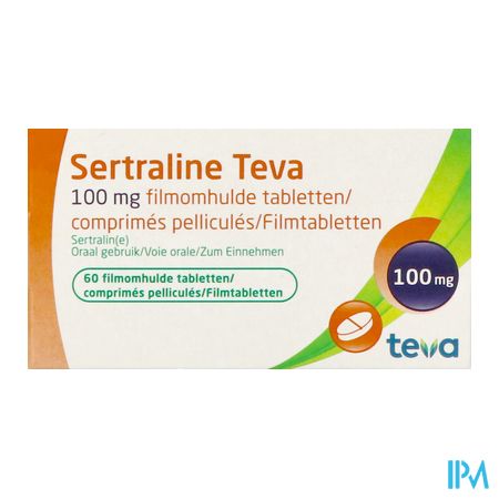 Sertraline Teva 100mg Comp 60 X 100mg 3