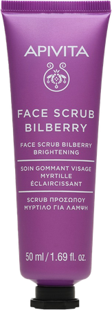 Apivita Face Scrub Bilberry Brightening Tube 50ml 1