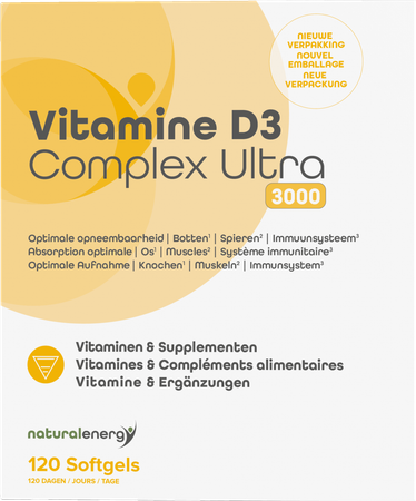 Vitamine D Complex Ultra 3000ui 120 Natural Energy 4