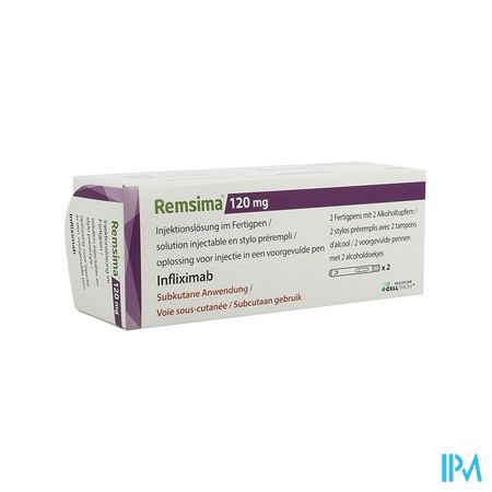 Remsima 120mg Opl Inj Voorgev.pen 2 + 2 Alc Pad