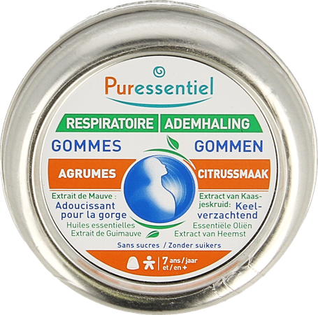 Puressentiel Ademhaling Gommen Citrus 45g 1