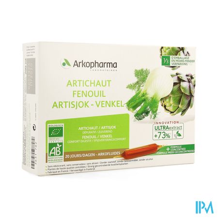Arkofluide Artisjok Venkel Bio Amp 20 1