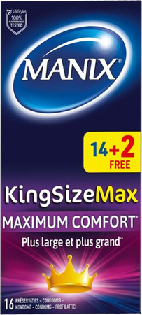 Manix King Size Max Condoms 14+2 Promo 1