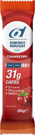 6d Energy Nougat Cranberry 6 X 35g 3