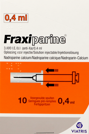 Fraxiparine Ser 10 X 0,4ml 3800 Ui Axa 3