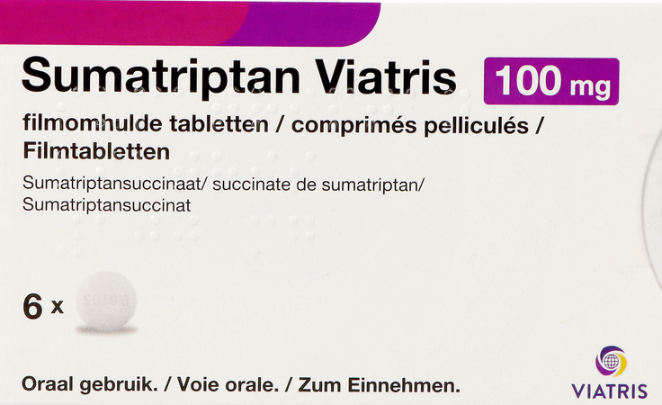 Sumatriptan Viatris 100mg Comp 6 4