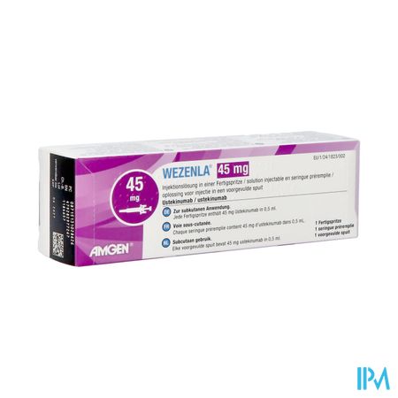 Wezenla 45mg Opl Inj Voorgevulde Spuit 0,5ml