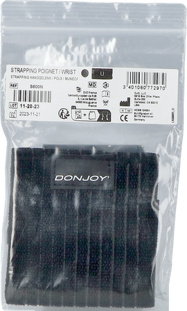Donjoy Strapping Noir Pouce 1
