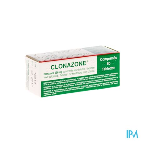 Clonazone 250mg Comp Voor Oplossing Tube Comp 60 1