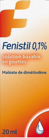 Fenistil 0,1% Sol Buvable 1mg/ml Gutt 20ml 1