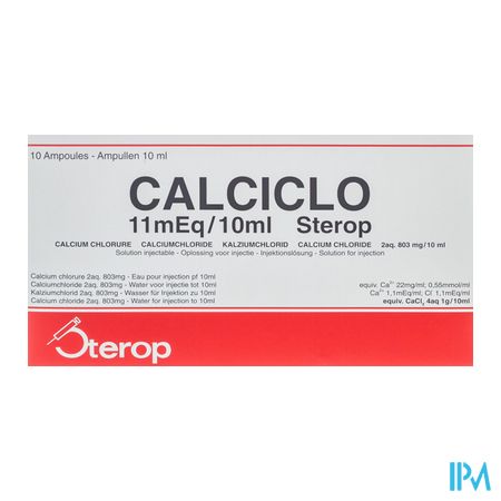 Calciclo Iv Amp 10 X 1g/10ml 1
