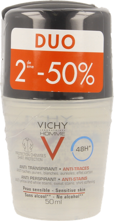 Vichy Homme Deo 48h A/trace Duo 2x50ml 1