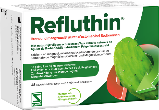 Refluthin Munt Kauwtabl 48 1