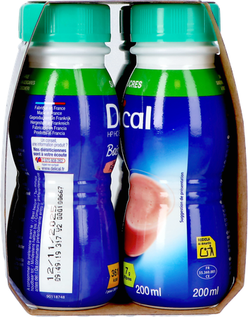 Delical Melkdrank Z/suiker Aardbei 4x200ml 7