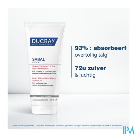 Ducray Sabal Argeal Dag. Sh Talgabsorberende 200ml 6