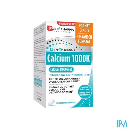 Forte Pharma Calcium 1000k Comp 180