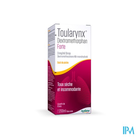 Toularynx Dextromethorphan Forte 3mg/ml Sir. 200ml