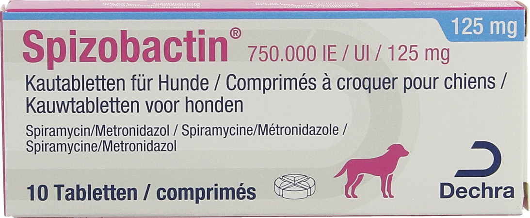 Spizobactin 750 000ie/125mg Hond Kauwtabl 10 1