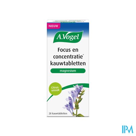 A.vogel Focus & Concentratie Kauwtabl 28