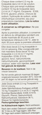 Mounjaro 2,5mg Kwikpen Sol Inj Stylo Prer. 0,6ml 3
