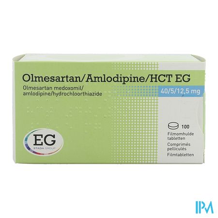 Olmesartan/Amlodipin/Hct EG 40/ 5/12,5 Comp Pel100 3
