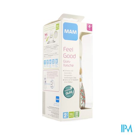 Mam Zuigfles Glas Feel Good 260ml Unisex