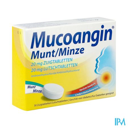 Mucoangin Munt Zuigtabletten 30x20mg