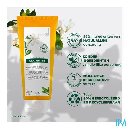 Klorane Capil. Condit. Tamanu&monoi Bio 200ml 11