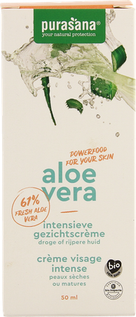Purasana Vegan Aloe Vera Creme Visage Intense 50ml 1