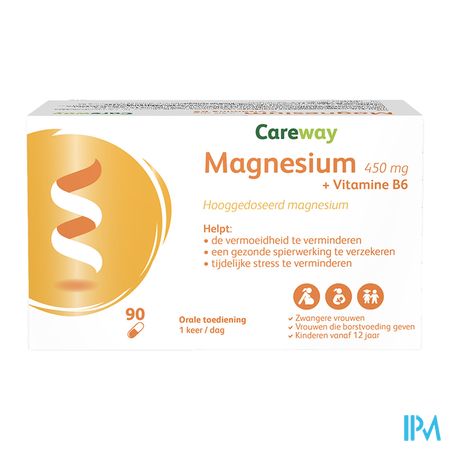 Careway Magnesium 450mg + Vitamine B6 Caps 90 2