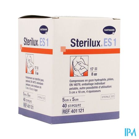 Sterilux Es1 Kp Ster 8pl 5x5cm 40 2050161