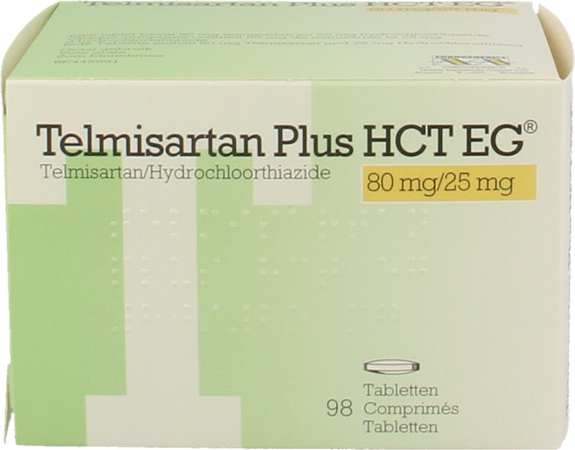 Telmisartan Plus Hct EG 80Mg/25 Mg Tabl  98 3