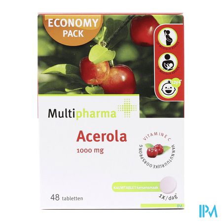Multipharma Acerola 1000mg Kauwtabletten 48 1