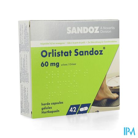 Orlistat Sandoz Caps Dure 42 X 60mg