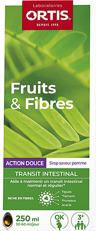 Ortis Fruits & Fibres Action Douce Sirop 250ml 1
