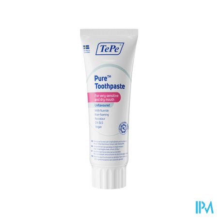Tepe Pure Tandpasta Droge Mond Z/aroma 75ml
