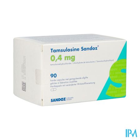 Tamsulosine Sandoz 0,4mg Gereg.afgifte Caps 90 Pip