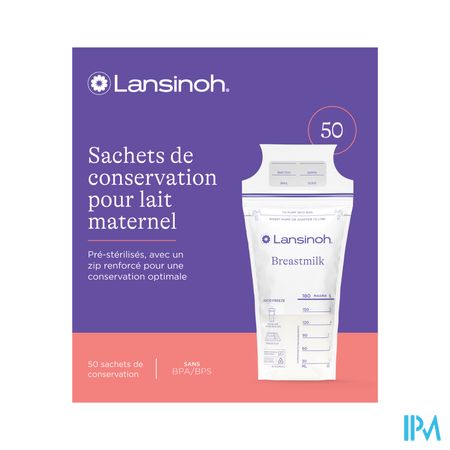 Lansinoh Bewaarzakjes Moedermelk 50 40056 3