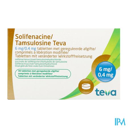 Solifenacine Tamsulosine Teva 6/04,mg g.afg.tabl30 1