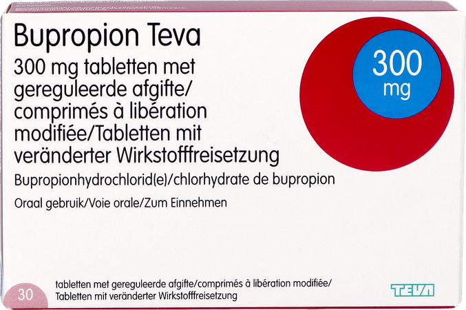 Bupropion Teva 300mg Geregul.afgifte Comp 30 2