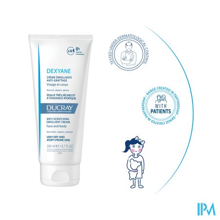 Ducray Dexyane Creme A/krab Verzachtend 200ml Nf 17