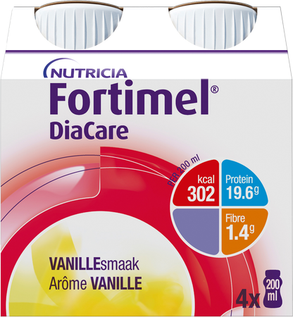 Fortimel DiaCare vanillesmaak 4x200ml 2