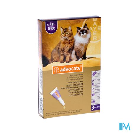 Advocate Spot On Opl Grote Kat >4- 8kg Pipet 3