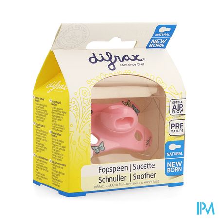 Difrax Sucette Natural Newborn Girl 1