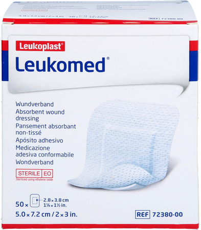 Leukomed Verband Steriel 7,2cmx 5cm 50 7238000 2