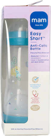 Mam Easy Start A/colic Zuigfl.pure Matt Blauw320ml 3
