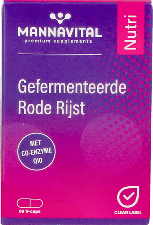 Mannavital Gefermenteerde Rode Rijst V-caps 60 1